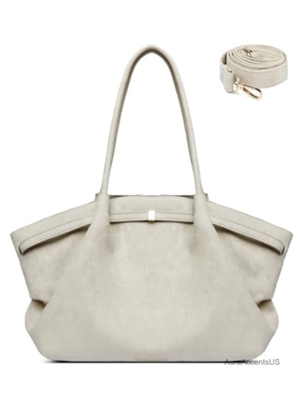 Faux Suede Tote Bag Women Handbag Shoulder Crossbody Commuter Work Bag